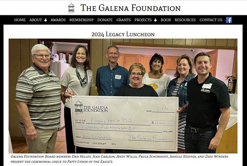 Galena Foundation gazebo logo